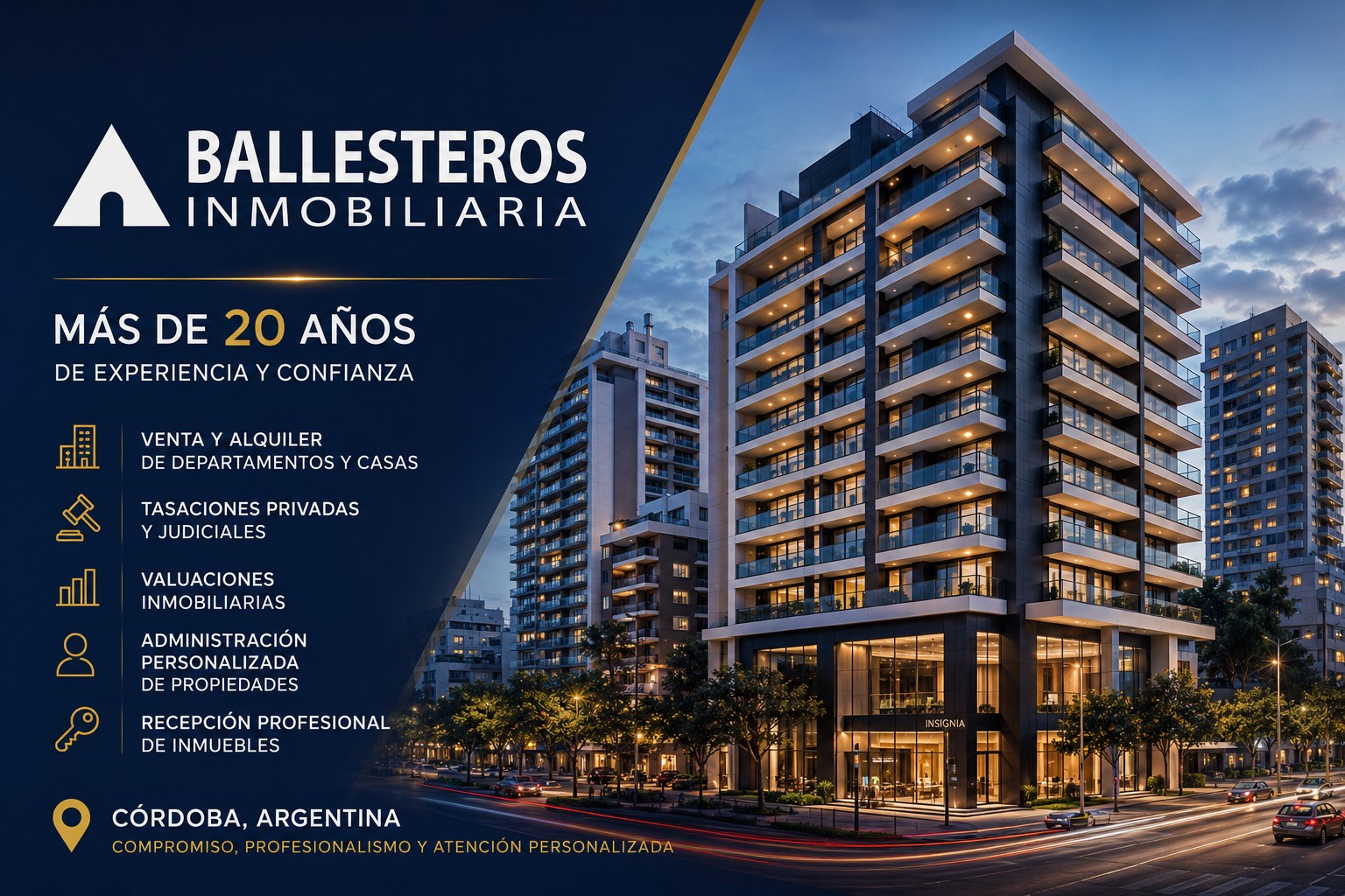 Ballesteros Inmobiliaria — Más de 20 años de experiencia y confianza en Córdoba, Argentina